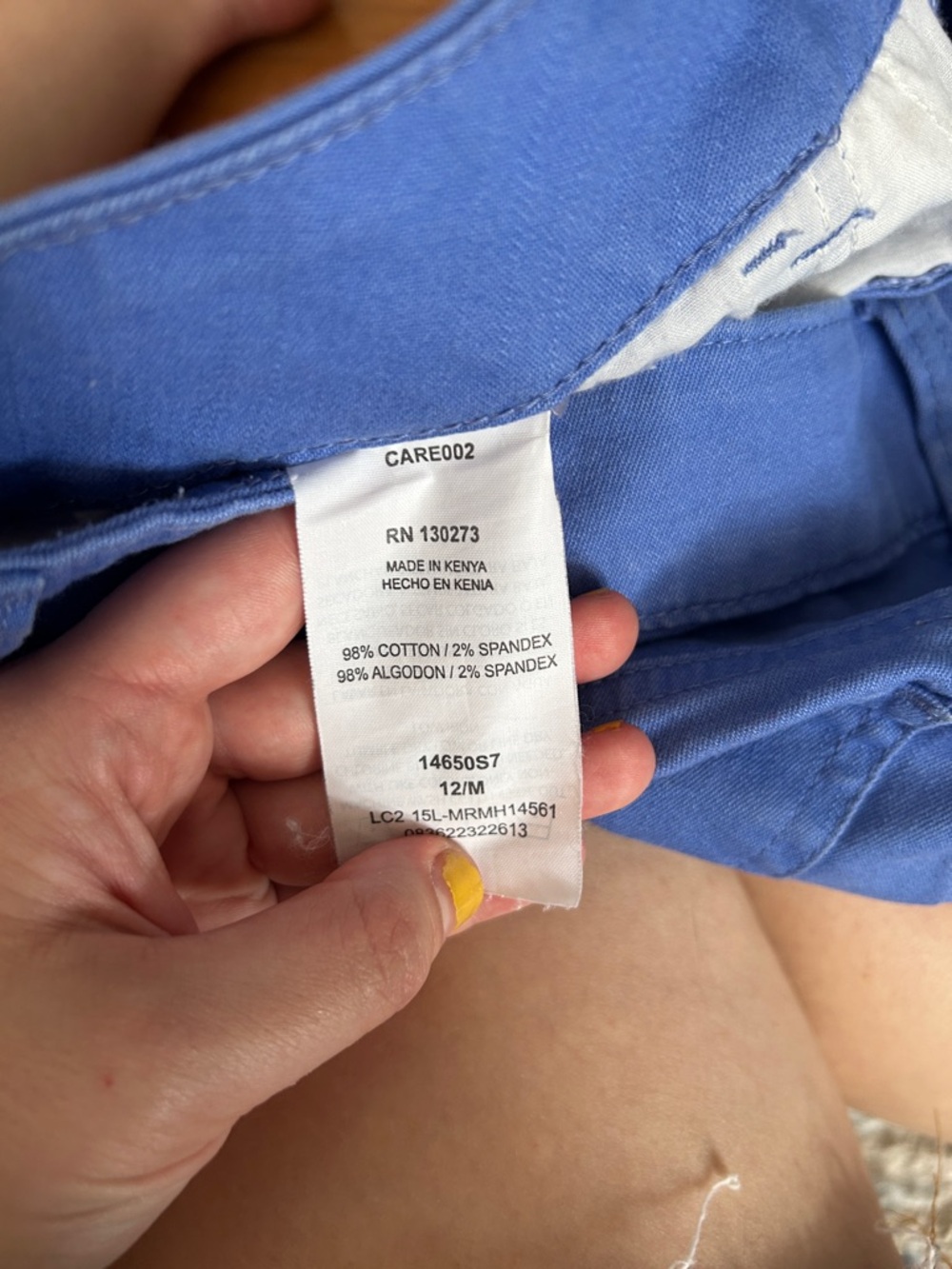 Riders by Lee periwinkle blue bermuda shorts - Picture 5 of 5